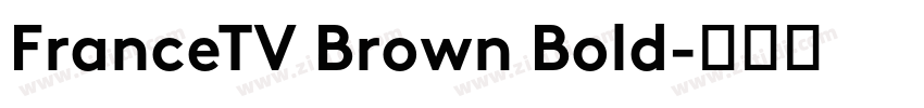 FranceTV Brown Bold字体转换